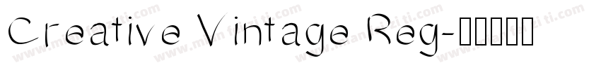 Creative Vintage Reg字体转换